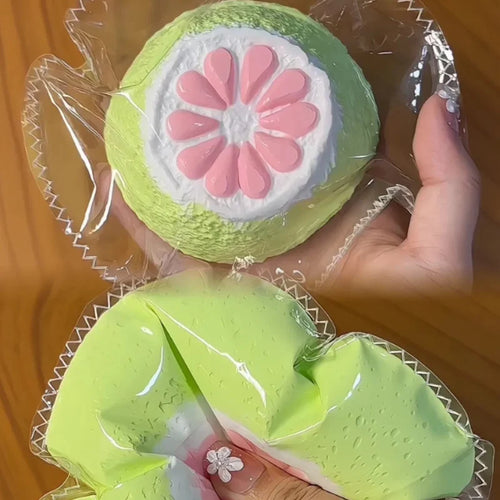 Cute Fruit Slice Squishy Toy Stress Relief Satisfying ASMR Fun
