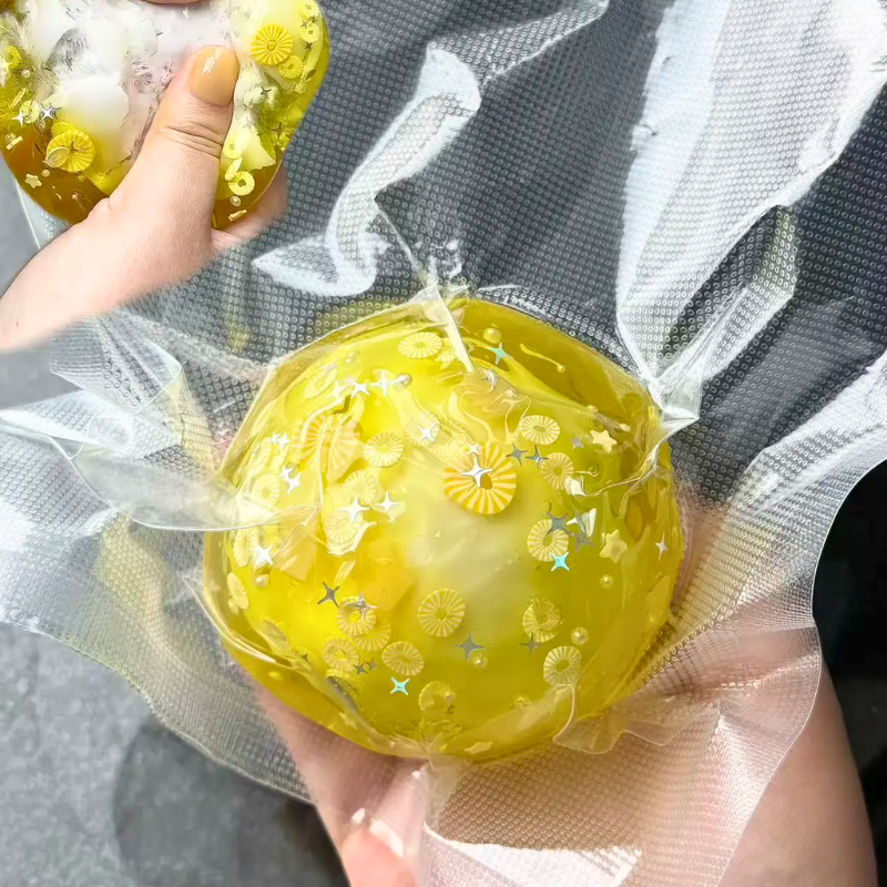Yellow Pineapple Crunchy Squishy Ball