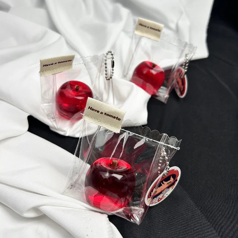 Transparent Red Apple Taba Squishy Toys