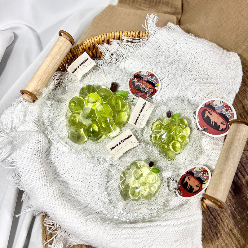 Transparent Green Grape Taba Squishy Toys