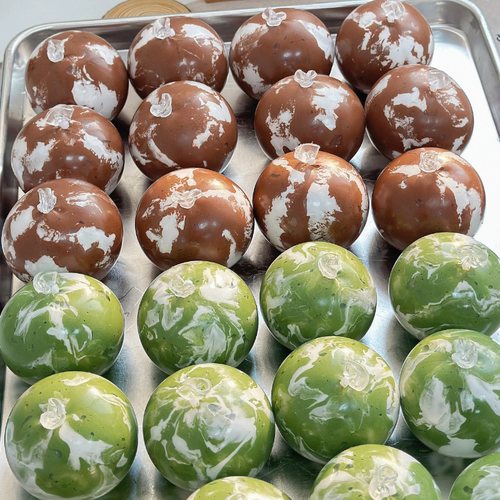 Chocolate Matcha Crunch Squishy Ball