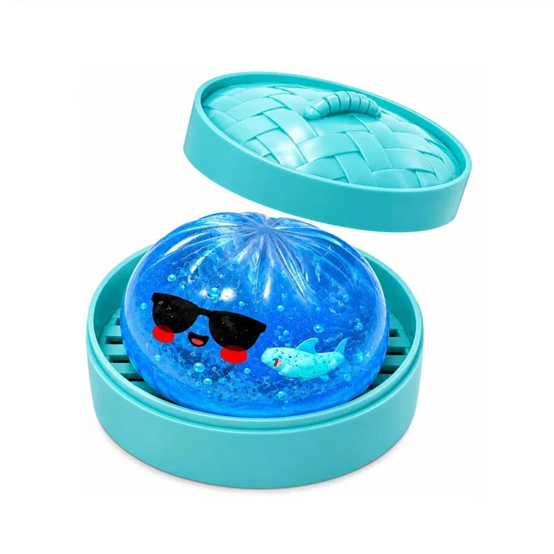 Glitter Dumpling Squishy | Colorful Simulation Steamed Bun Anxiety Stress Relief Fidget Toy