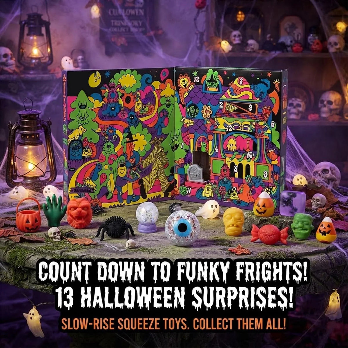 Needoh Funky Frights Halloween Advent Calendar 13‑Day