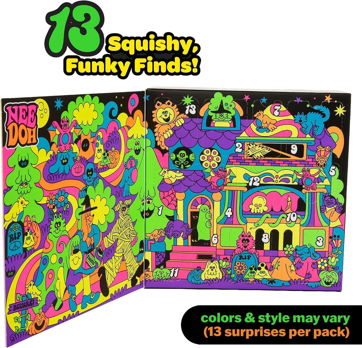 Needoh Funky Frights Halloween Advent Calendar 13‑Day