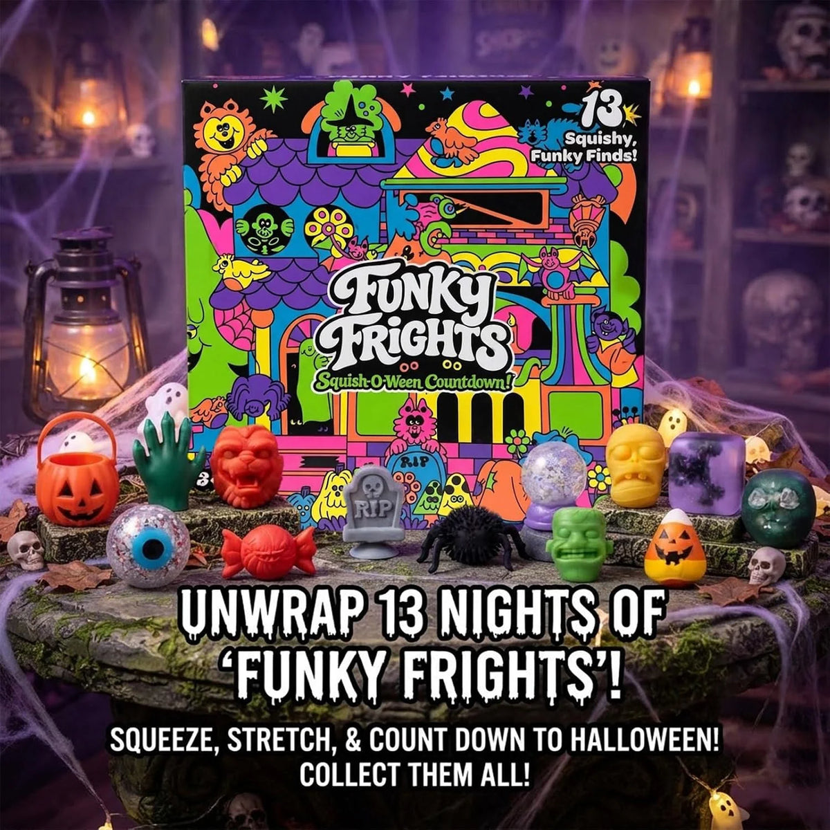 Needoh Funky Frights Halloween Advent Calendar 13‑Day
