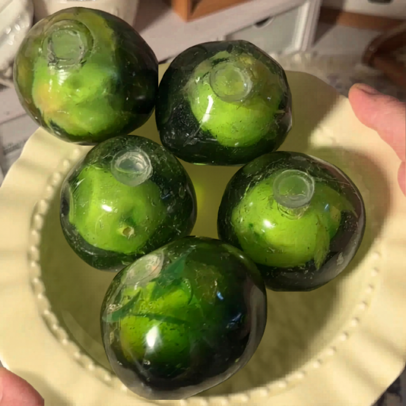 Green Plum Handmade Squishy Ball