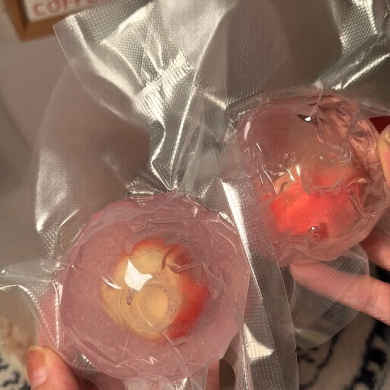 Peach Handmade Squishy Ball