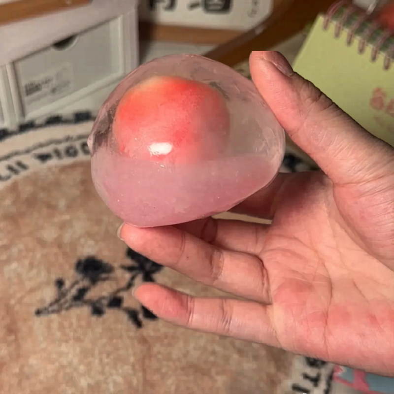 Peach Handmade Squishy Ball