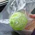 Handmade Green Fruit Clay Cracking Squishy Ball Crispy ASMR Stress Relief Squeeze Toy